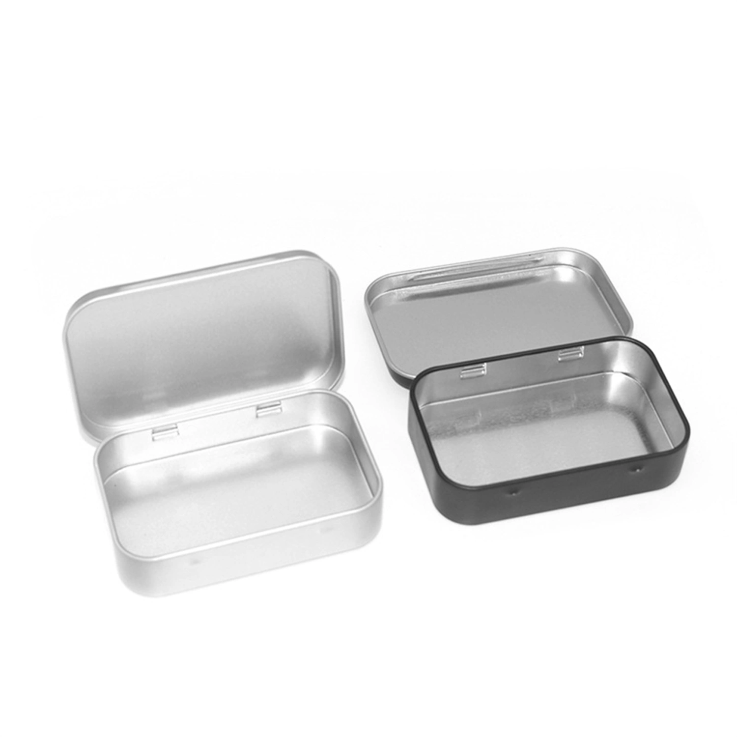 Metal Rectangular Tin Empty Box Container Storage Tin Box with Lid