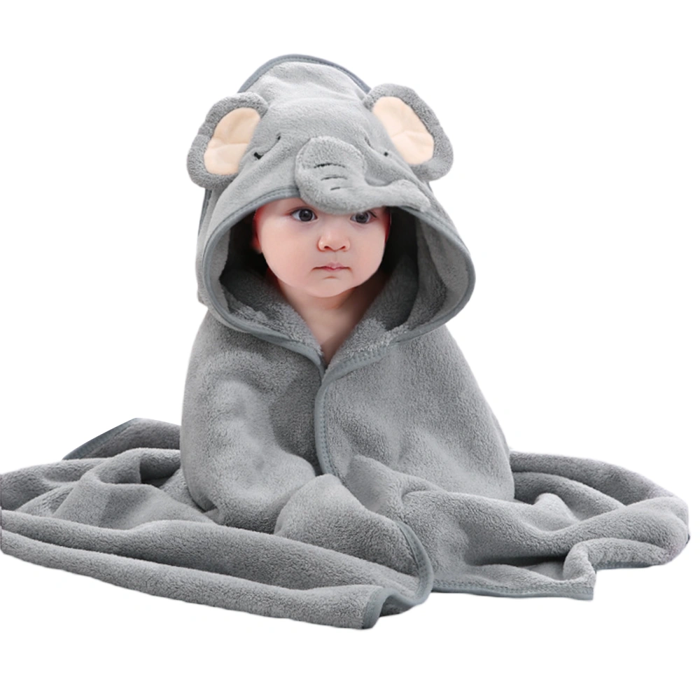 Baby Bath Towel Cute Absorbent Hooded Towel with Ears Bathrobe Blanket