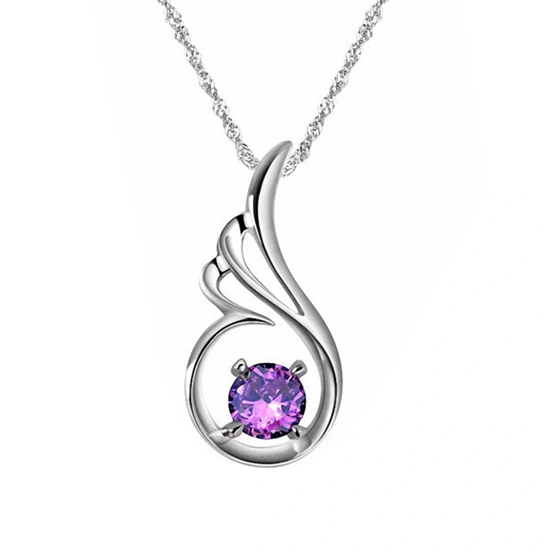 Angel Wing Necklace for Women Girls, Pendant Necklaces with Diamonds