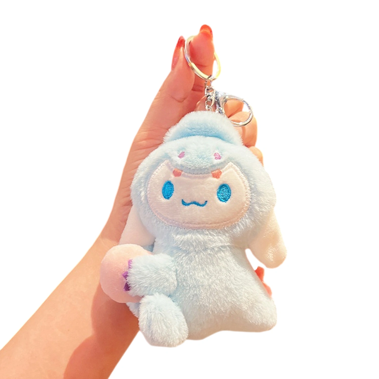 Plush Cartoon Keychain Kitty Friend Character Stuffed Animal Keychain