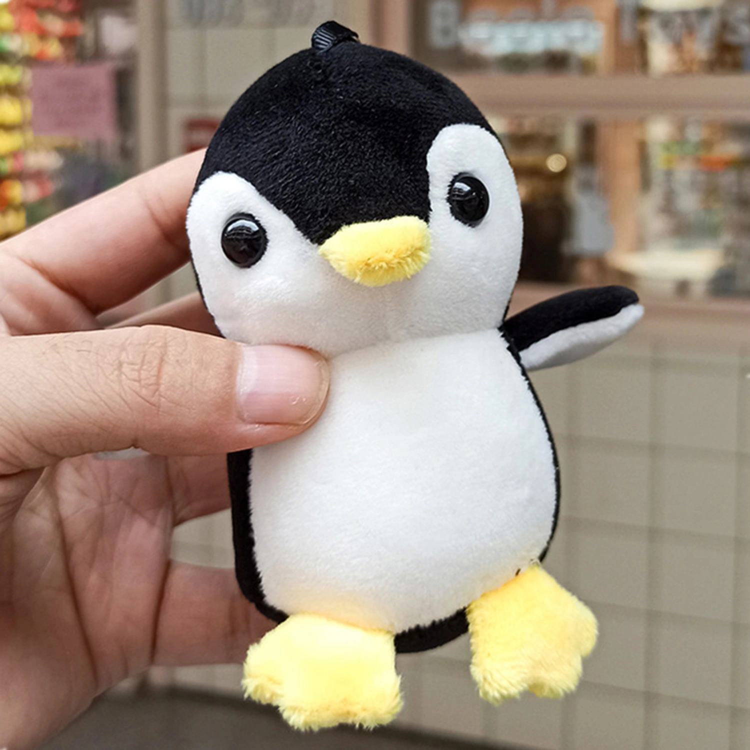 Plush Penguin Keychain Cute Stuffed Animal Key Ring Purse Charms