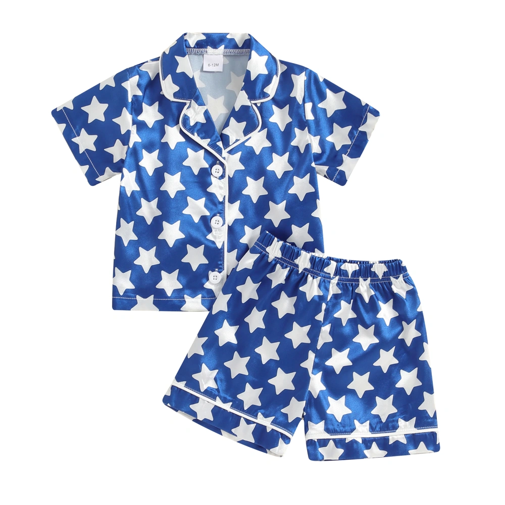 Kids Girls Boys Pajamas Outfits Shirts Shorts 4th of July Sleepwear