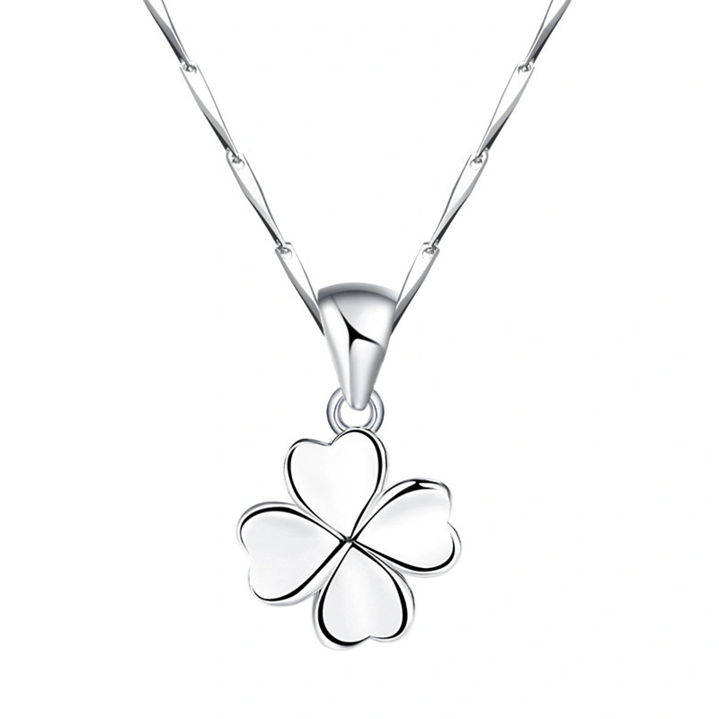 Women Shamrock Necklace Elegant Pendant Necklace Jewelry Gift