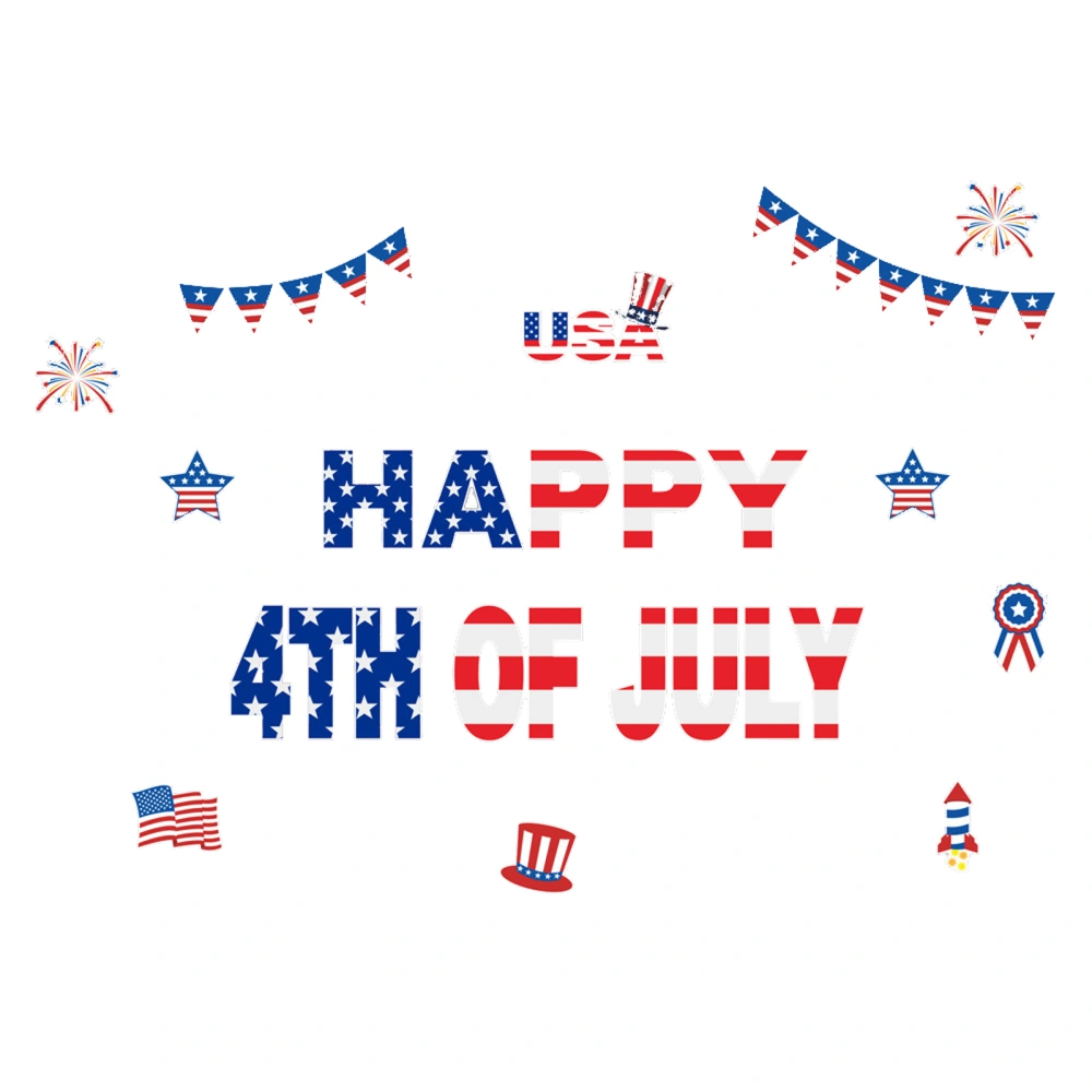 Patriotic Garage Decoration Magnet Stickers Star Refrigerator Decals