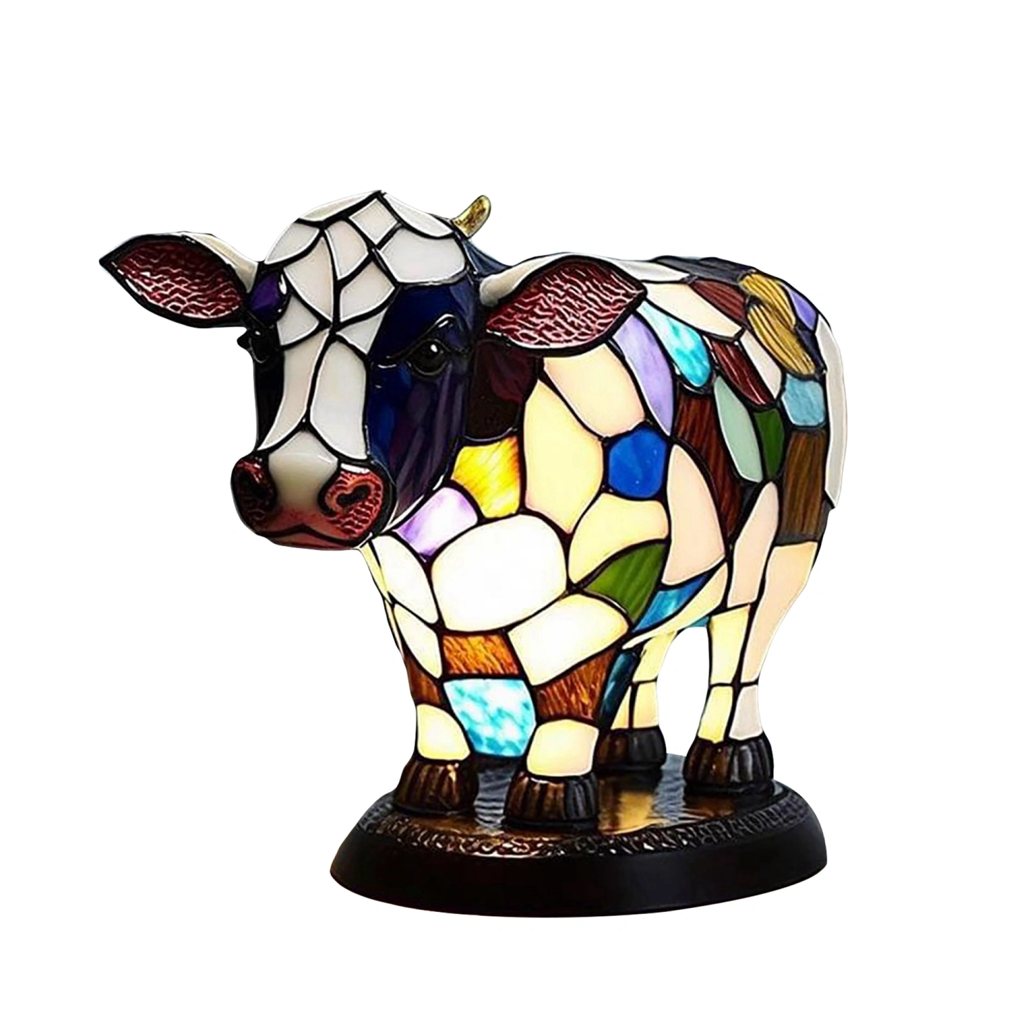 Cute Cow Table Lamp Accent Night Light Decorative Bedside Lamp