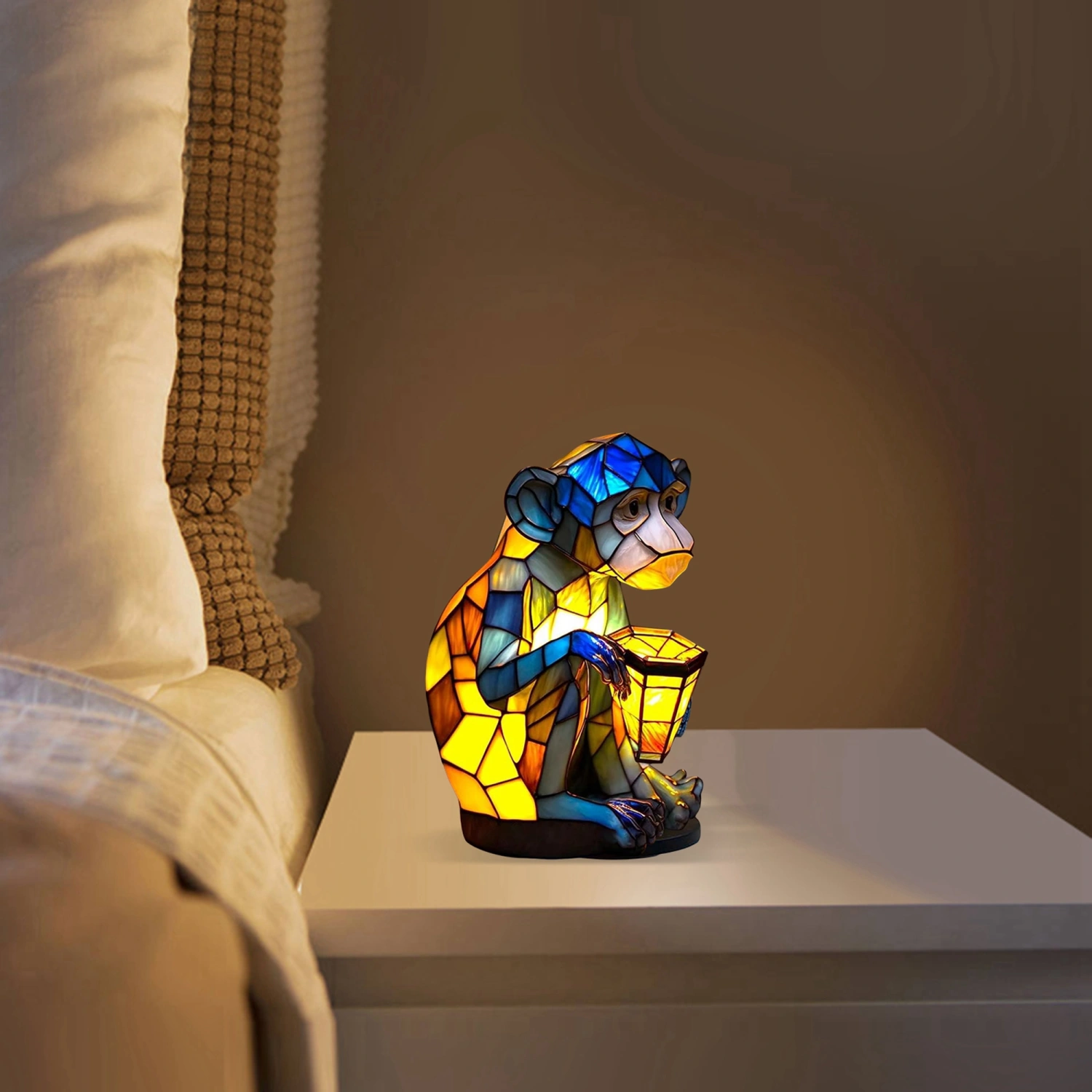 Cute Cow Table Lamp Accent Night Light Decorative Bedside Lamp