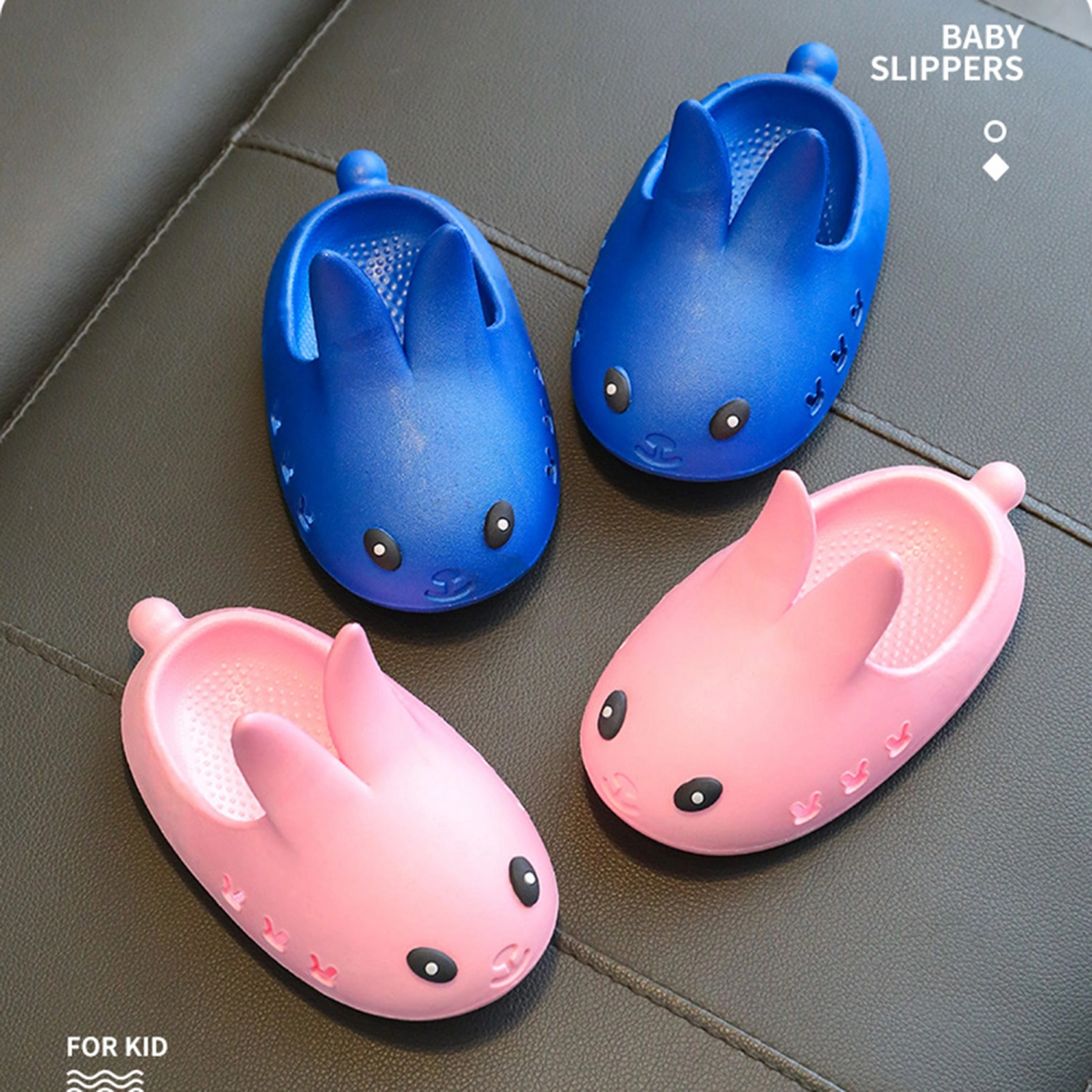 Kids Girls Boy Slippers Non-slip Cute Hollow out Toddler Slide Sandals