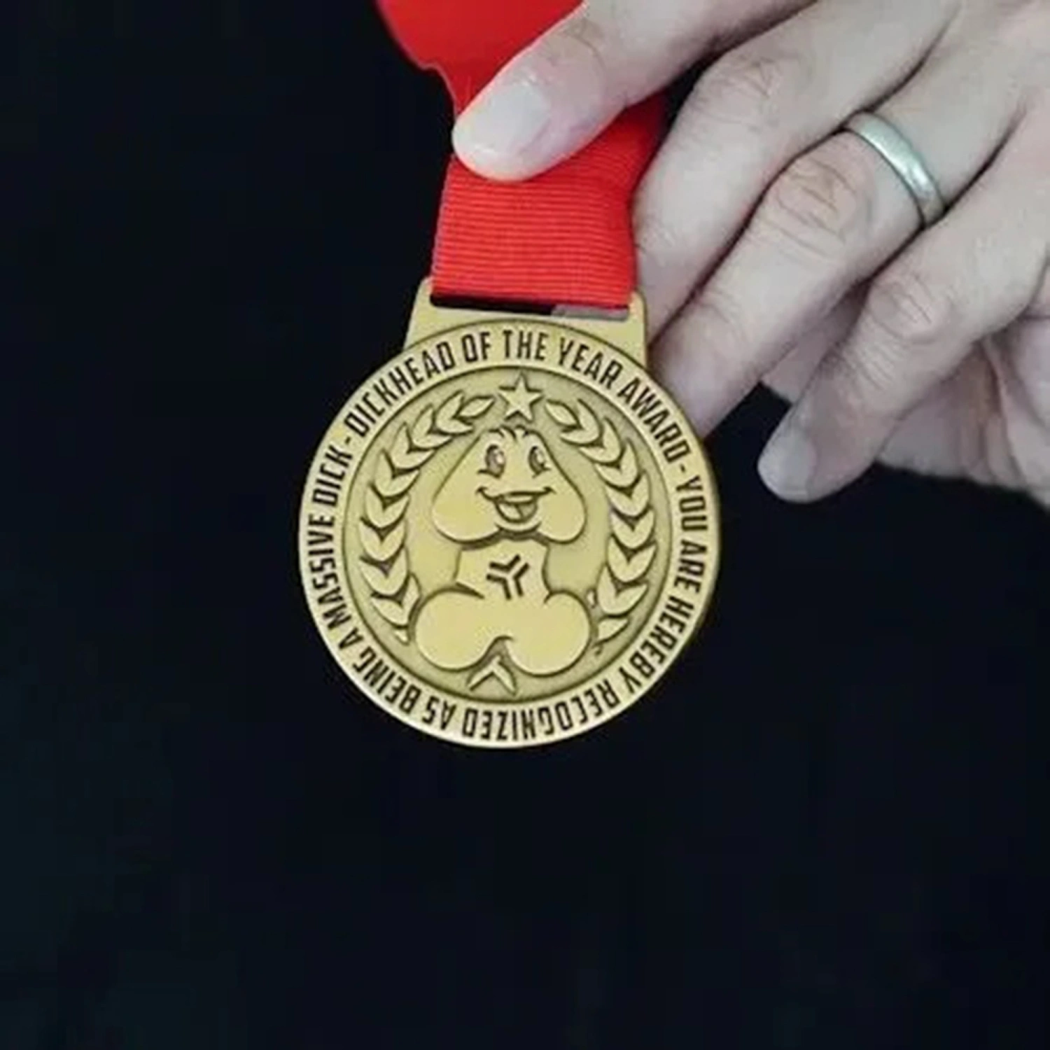 Dickhead of The Year Award Challenge Coin, Funny Gift Gag Gifts