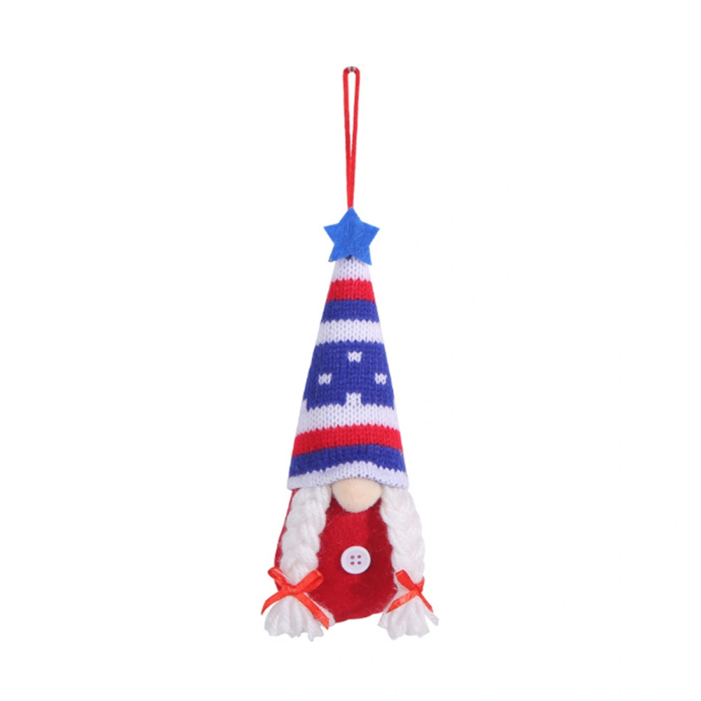 Independence Day Doll Patriotic Tree Ornaments Hanging Decorations