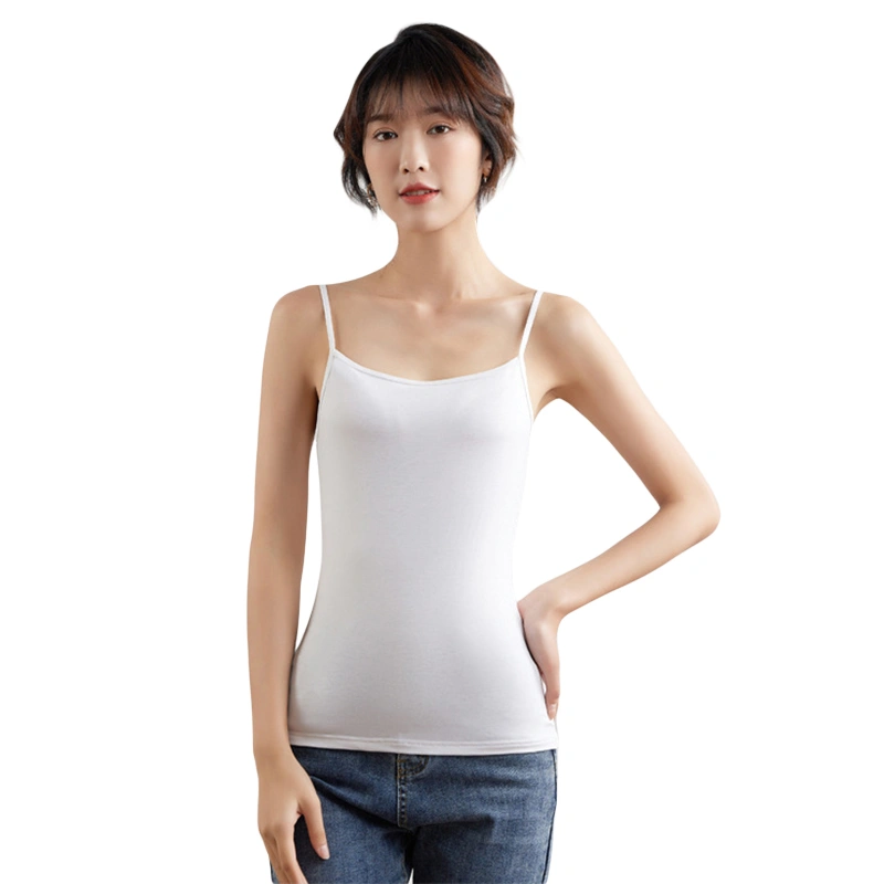 Women's Camisole Slim Scoop Neck Backless Spaghetti Strap Modal Tops 