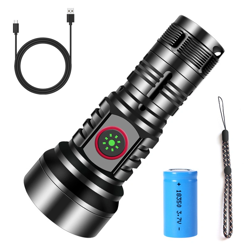 Mini LED Flashlight USB Rechargeable Bright Small Torch 4 Modes