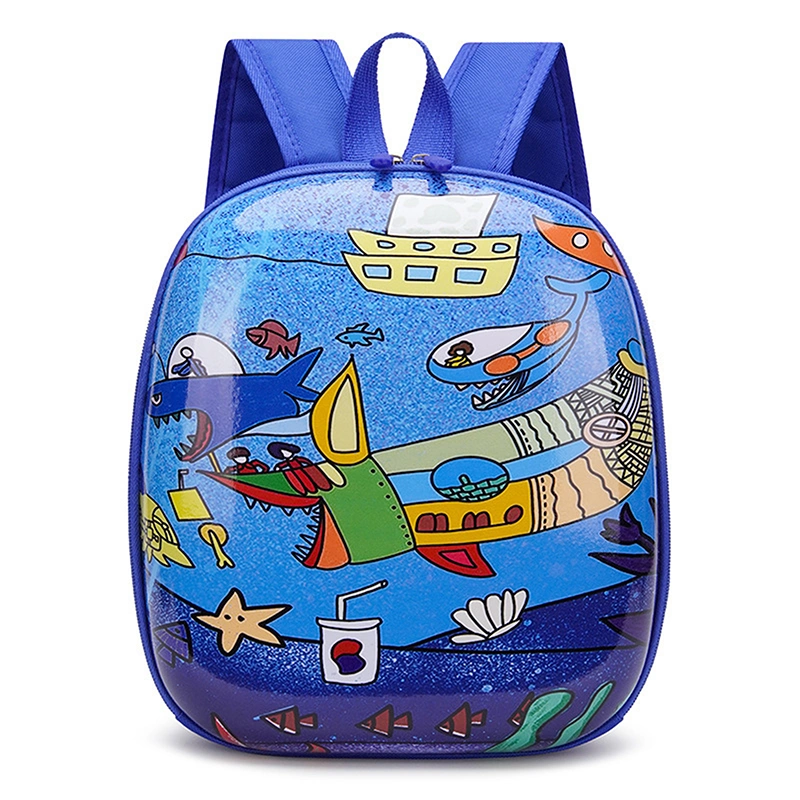 Kids Toddler Girls Boys Backpack Cartoon Shark Pattern Schoolbag Bag