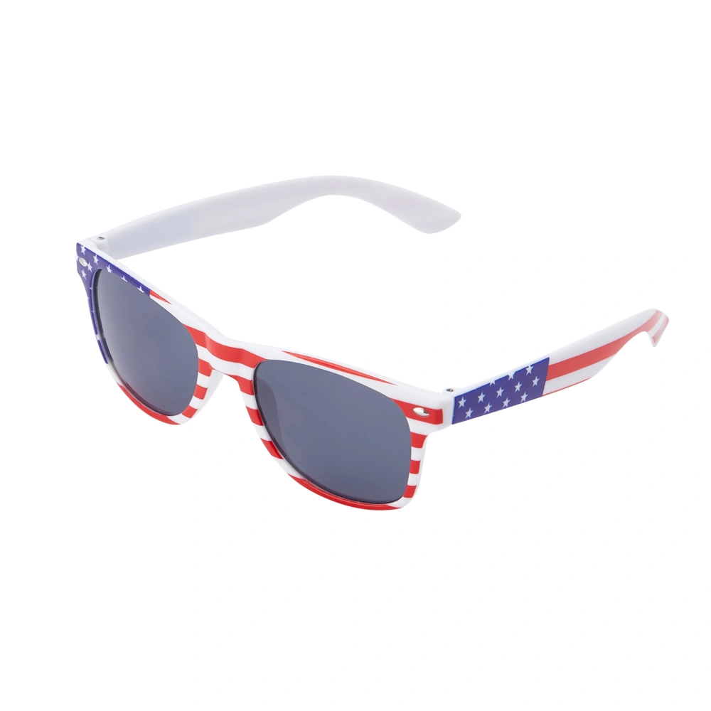 4th of July Decorative Sunglasses Stripe Star Print Frame Eyewear 