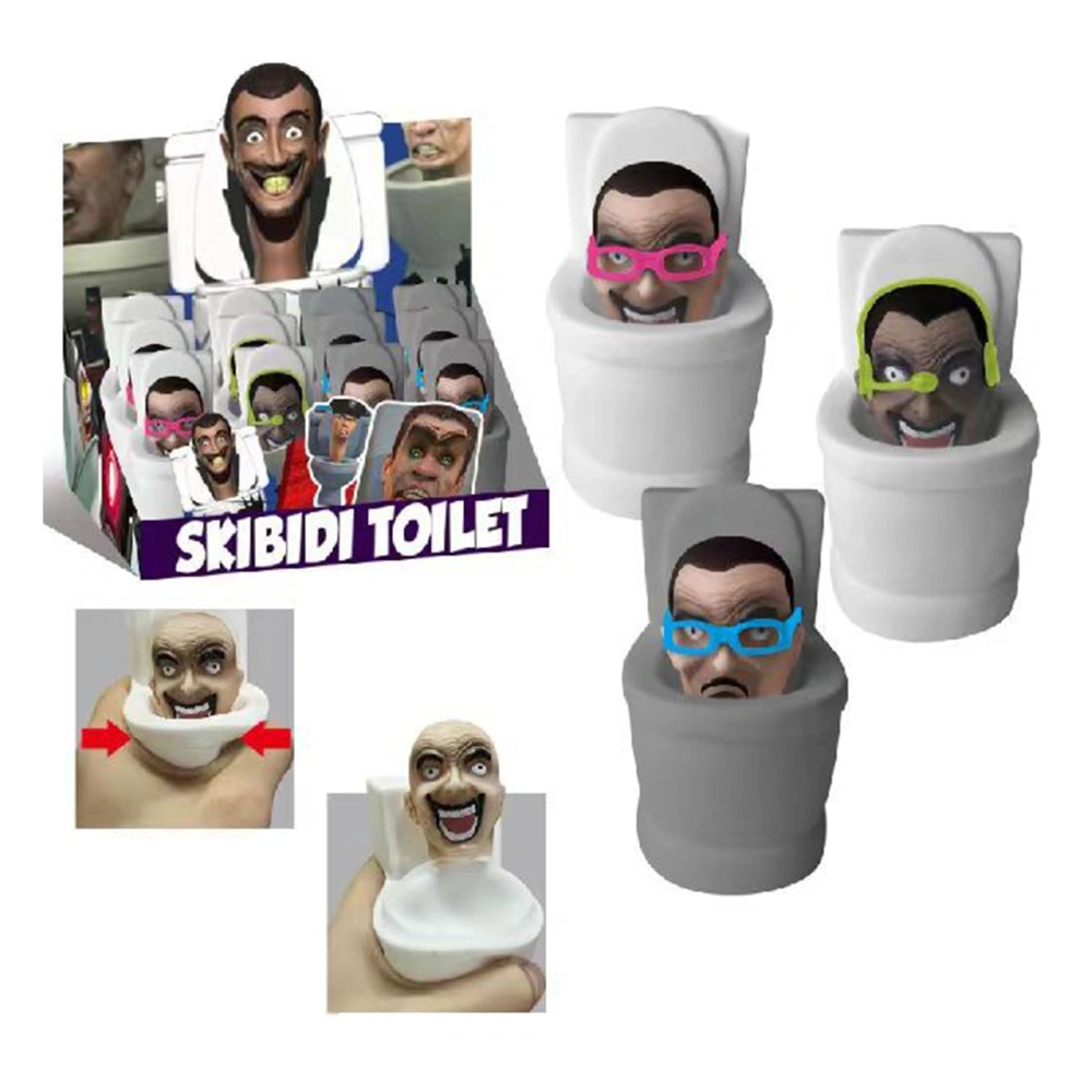 Toilet Theme Action Figure Funny Character Toilet Toy Collectible Gift