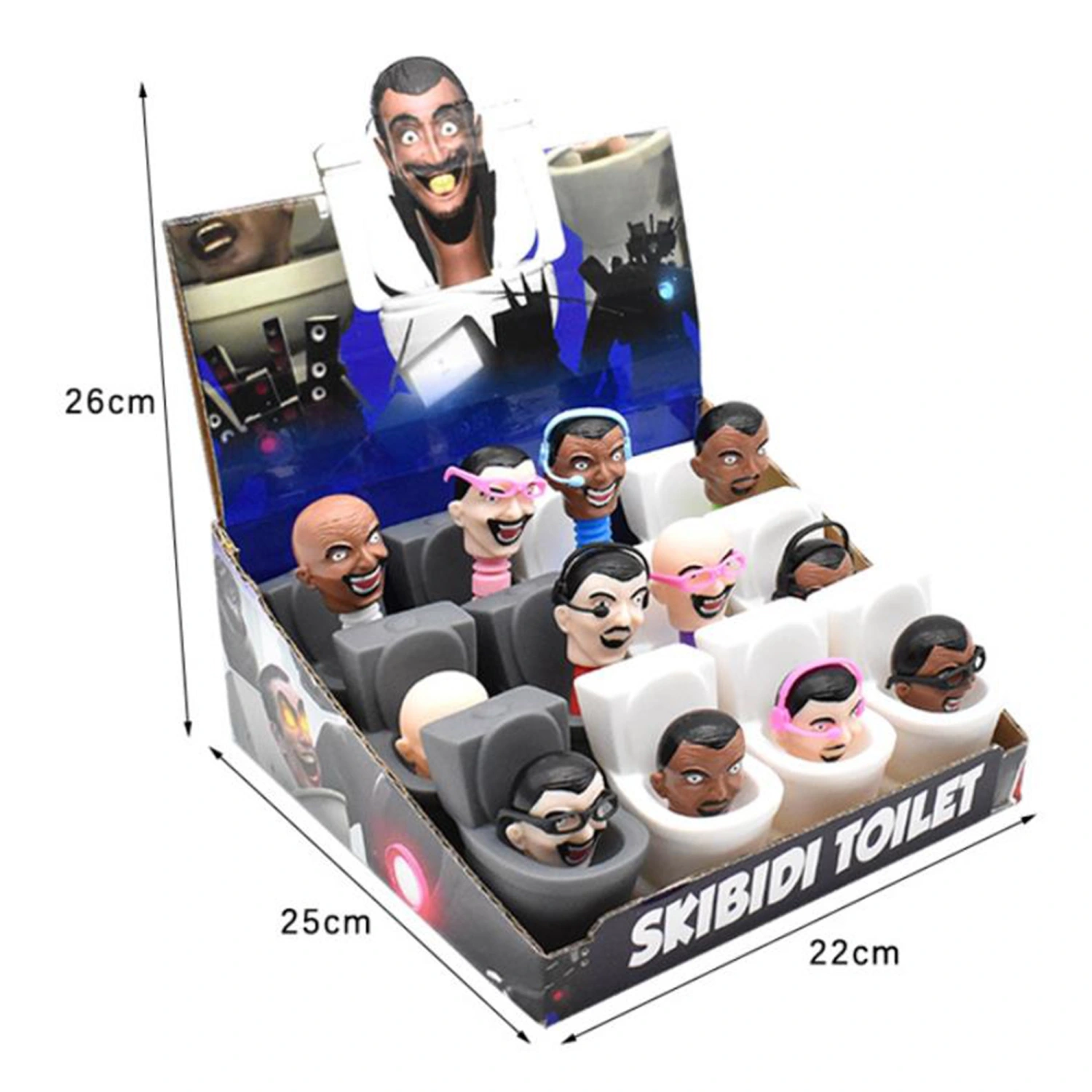 Toilet Theme Action Figure Funny Character Toilet Toy Collectible Gift