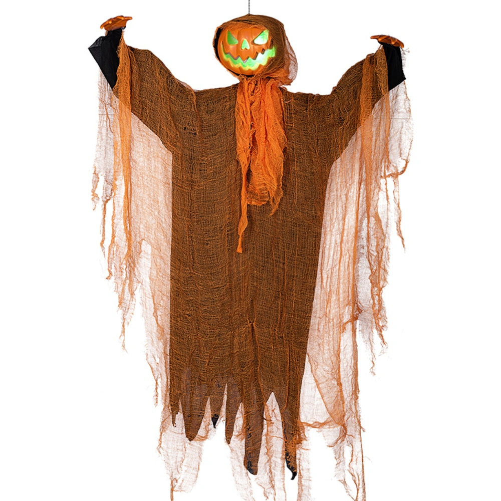 Halloween Lighted Pumpkin, Decorative Hanging Ghost with Sound