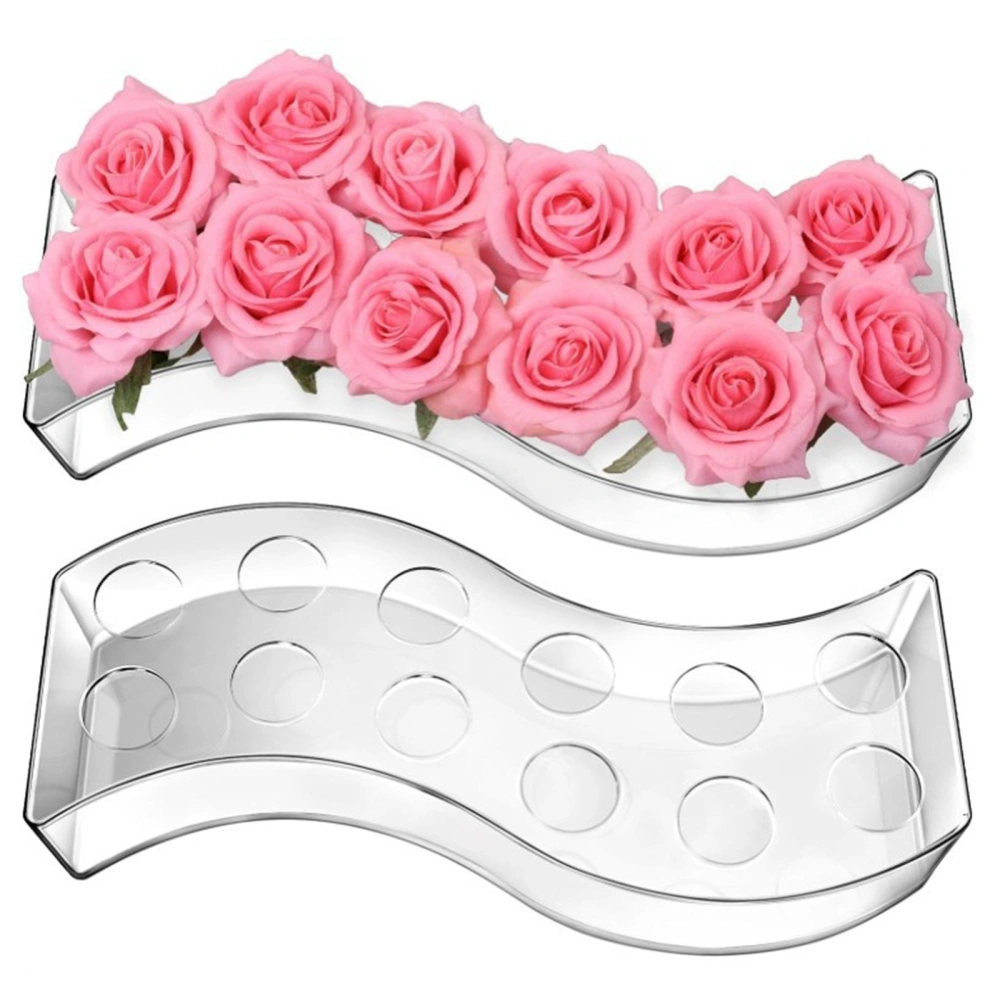 Acrylic Flower Box, Clear Display Storage Container Table Centerpiece