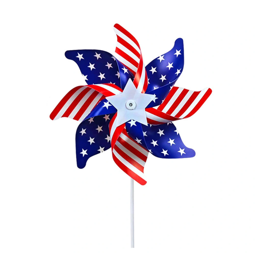 Flag Patriotic Pinwheels Windmill Wind Spinner for Yard Garden