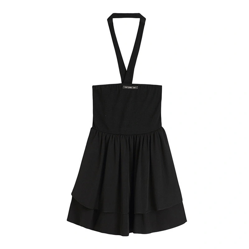 Women Summer Halter Neck Dress Cute Bow Backless A-Line Party Dress