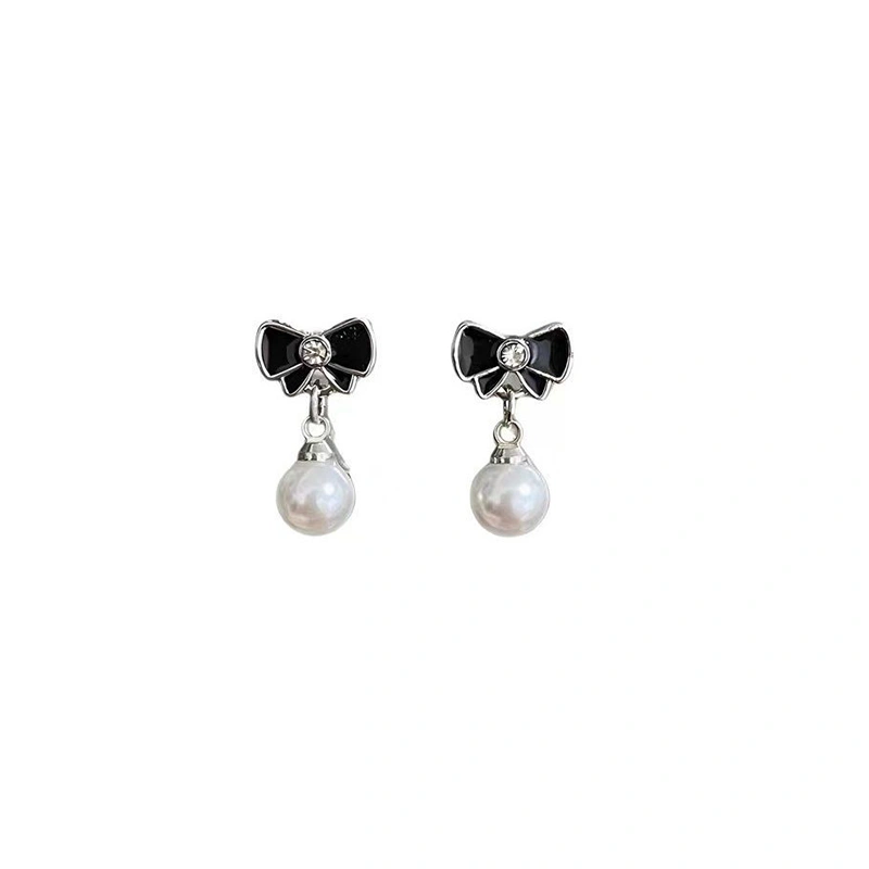 Pearl Earrings for Women Cute Mini Bowknot Earrings Jewelry Gift