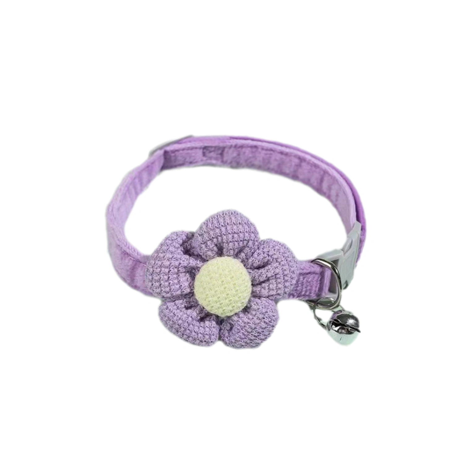 Flowers Cat Collar with Bells Adjustable Pet Collar Soft Dog Collar