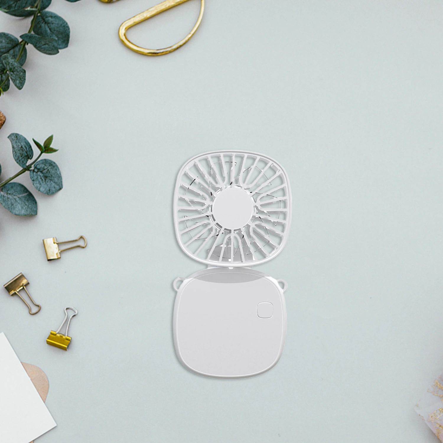 Portable Neck Fan Quiet Handheld Foldable Fan USB Rechargeable 