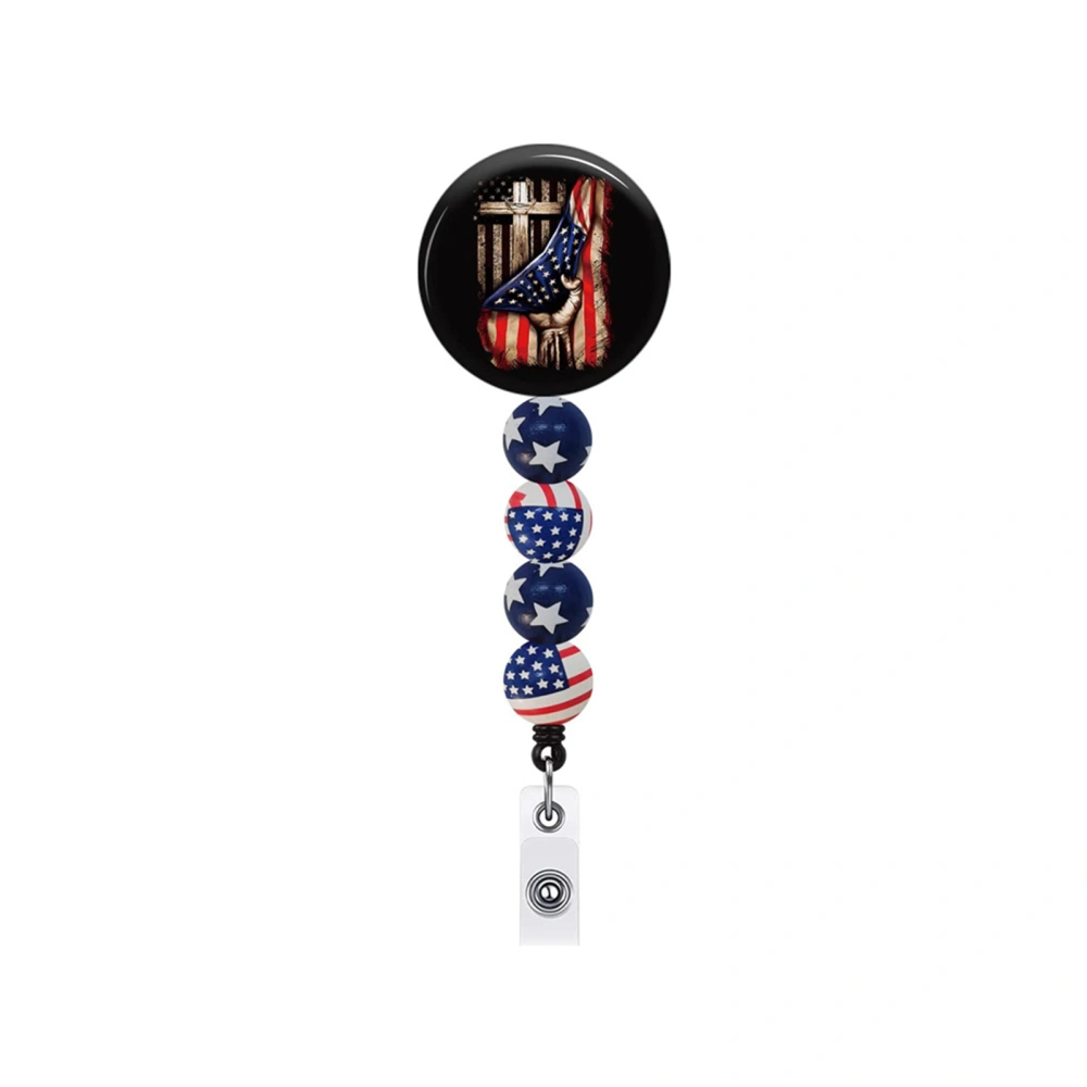 Patriotic Badge Reel, Patriotic Nurse Badge Reel Card Badge Holder