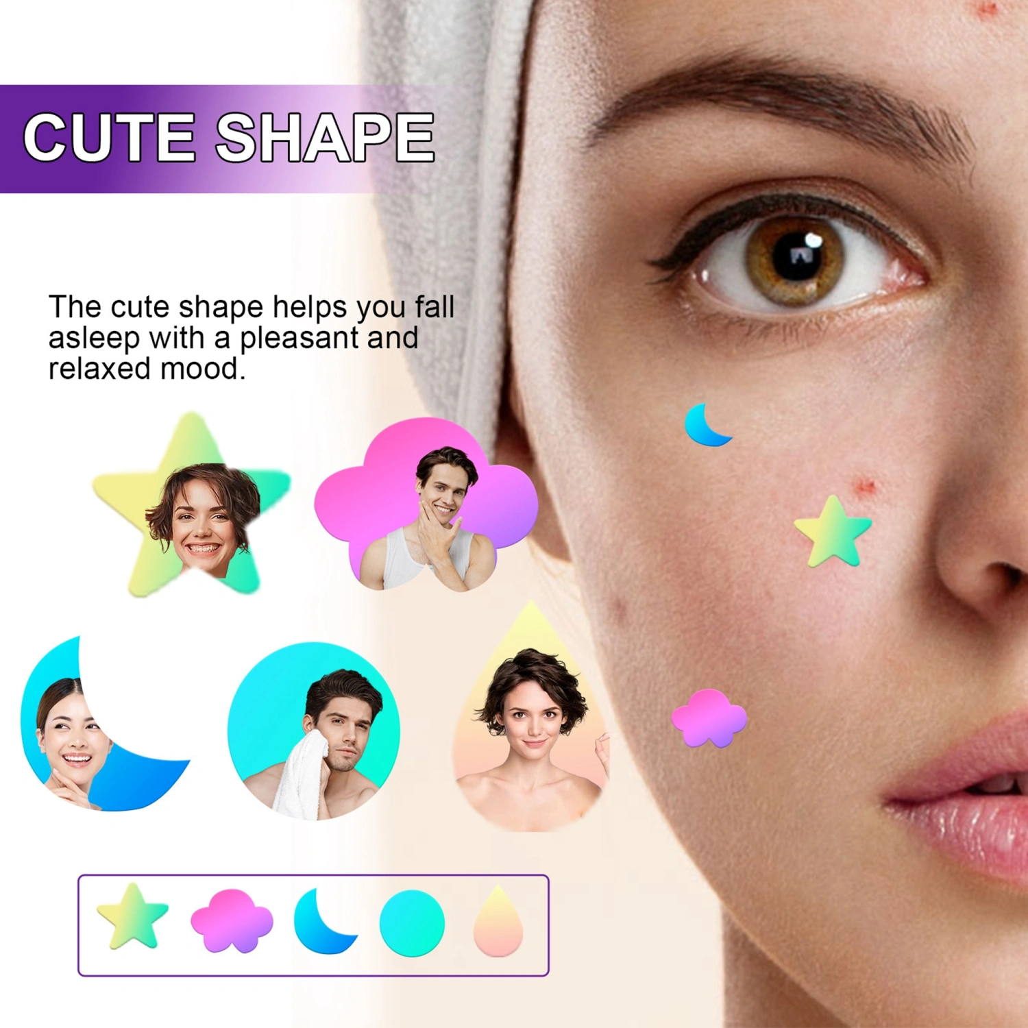 180pcs Acne Patches, Colorful Pimple Patches Skin Care Acne Sticker