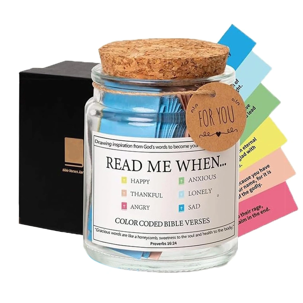 Bible Verses in a Jar, Read Me When Scripture Jar Prayer Jar Gift