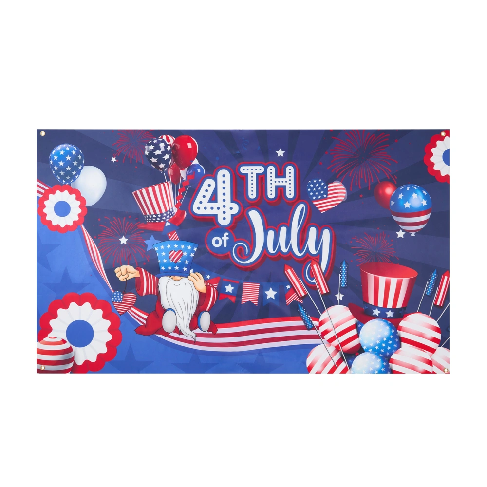 4th of July Flag Independence Day Banner Decorations for Fence Balcony