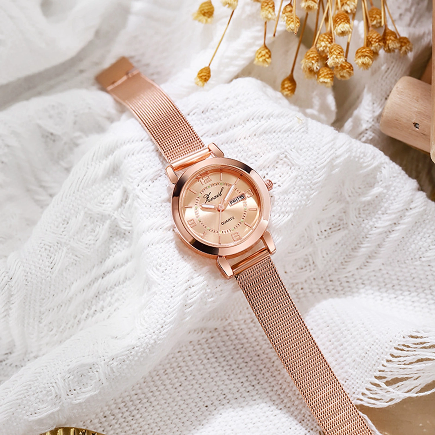 Women Non-Mechanical Watch Female Minimalist Simple Slim Wrist Watches