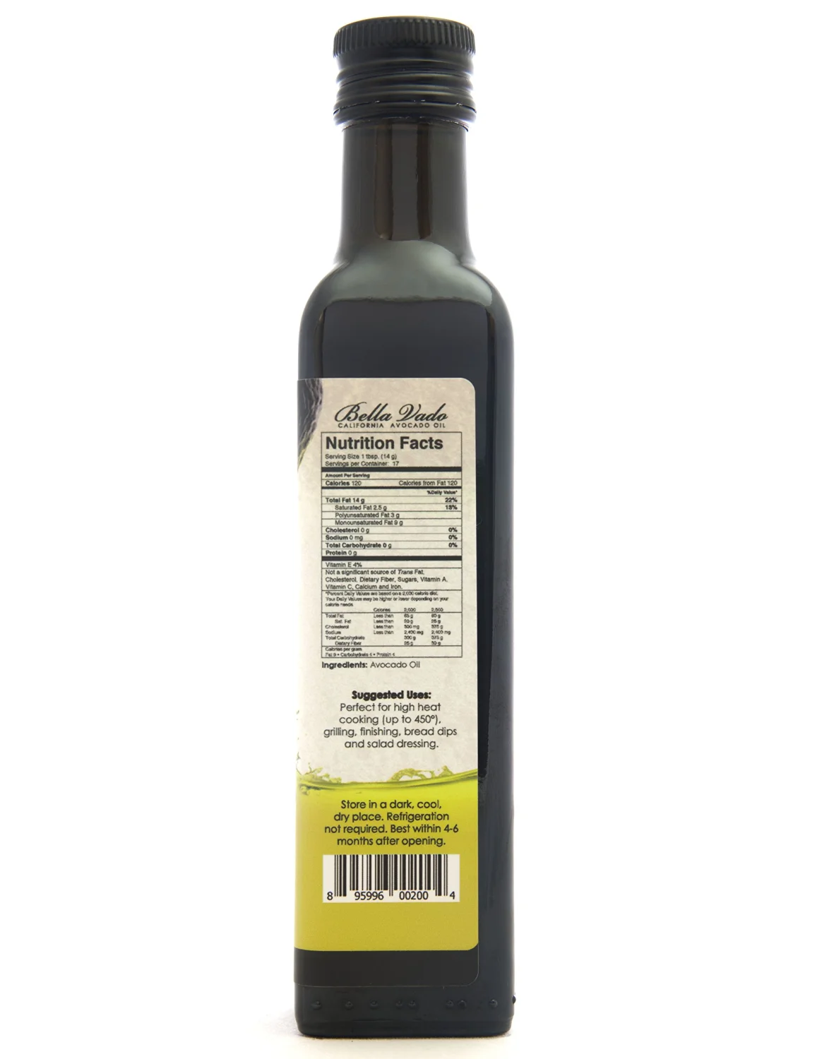 Premium Avocado Oil from California (Plain)