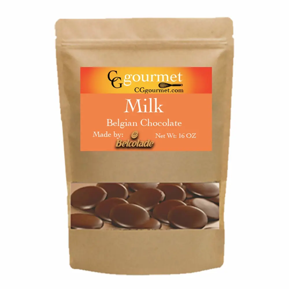 Belcolade Belgian Baking Milk Chocolate Discs - Lait Selection 33% - 16 OZ - 1LB