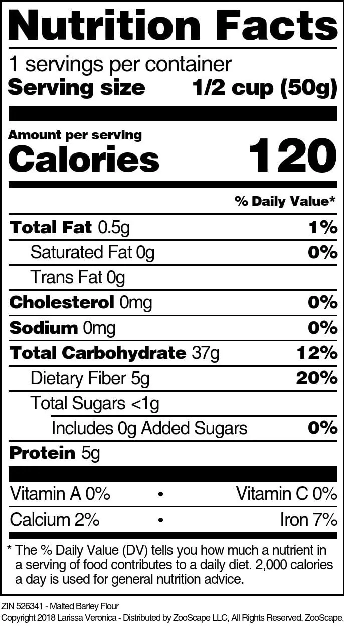 Malted Barley Flour (4 oz, ZIN: 526341) - 2 Pack