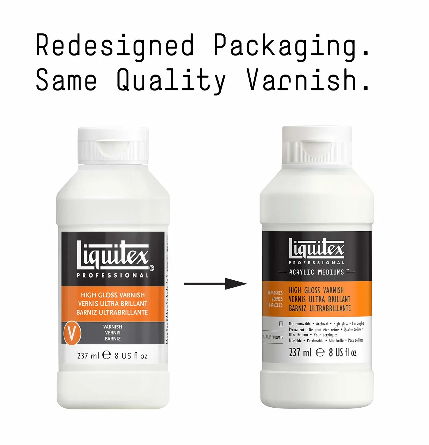 Liquitex Professional High Gloss Varnish, 237ml (8-oz)