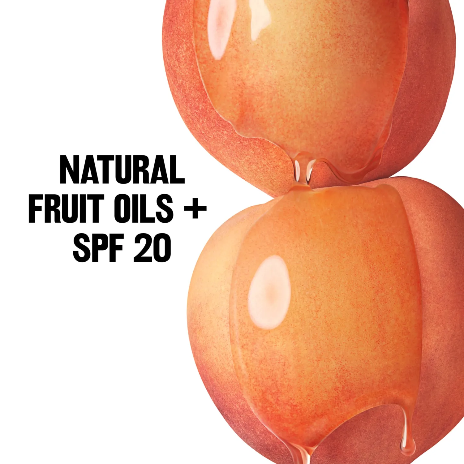 Revlon Kiss Tinted Lip Balm with SPF 20, Hydrating, Flavored, Infused with Natural Fruit Oils, 015 Juicy Peach, 0.09 oz