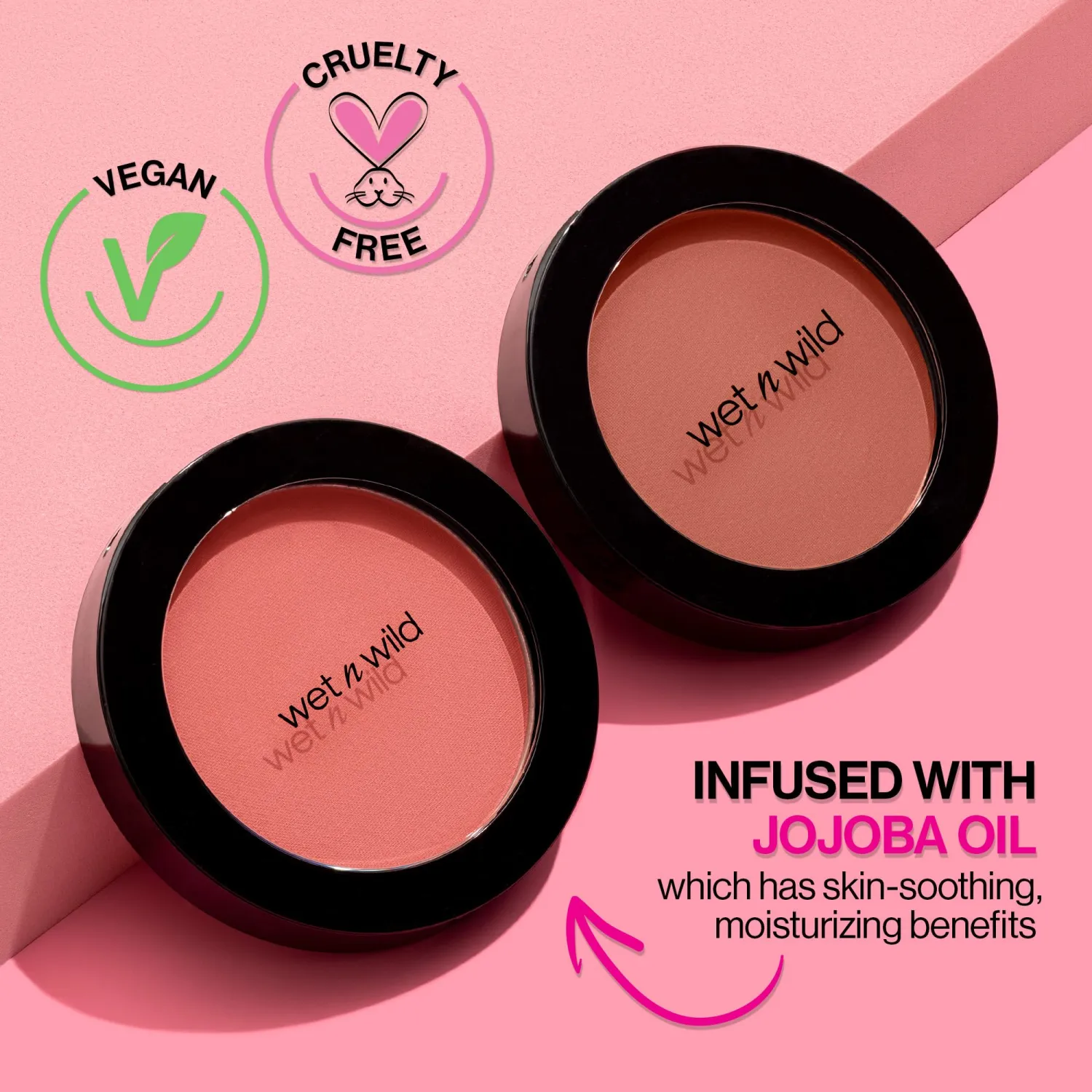 wet n wild Color Icon Blush, Effortless Glow & Seamless Blend infused with Luxuriously Smooth Jojoba Oil, Sheer Finish with a Matte Natural Glow, Cruelty-Free & Vegan - Naked Brown