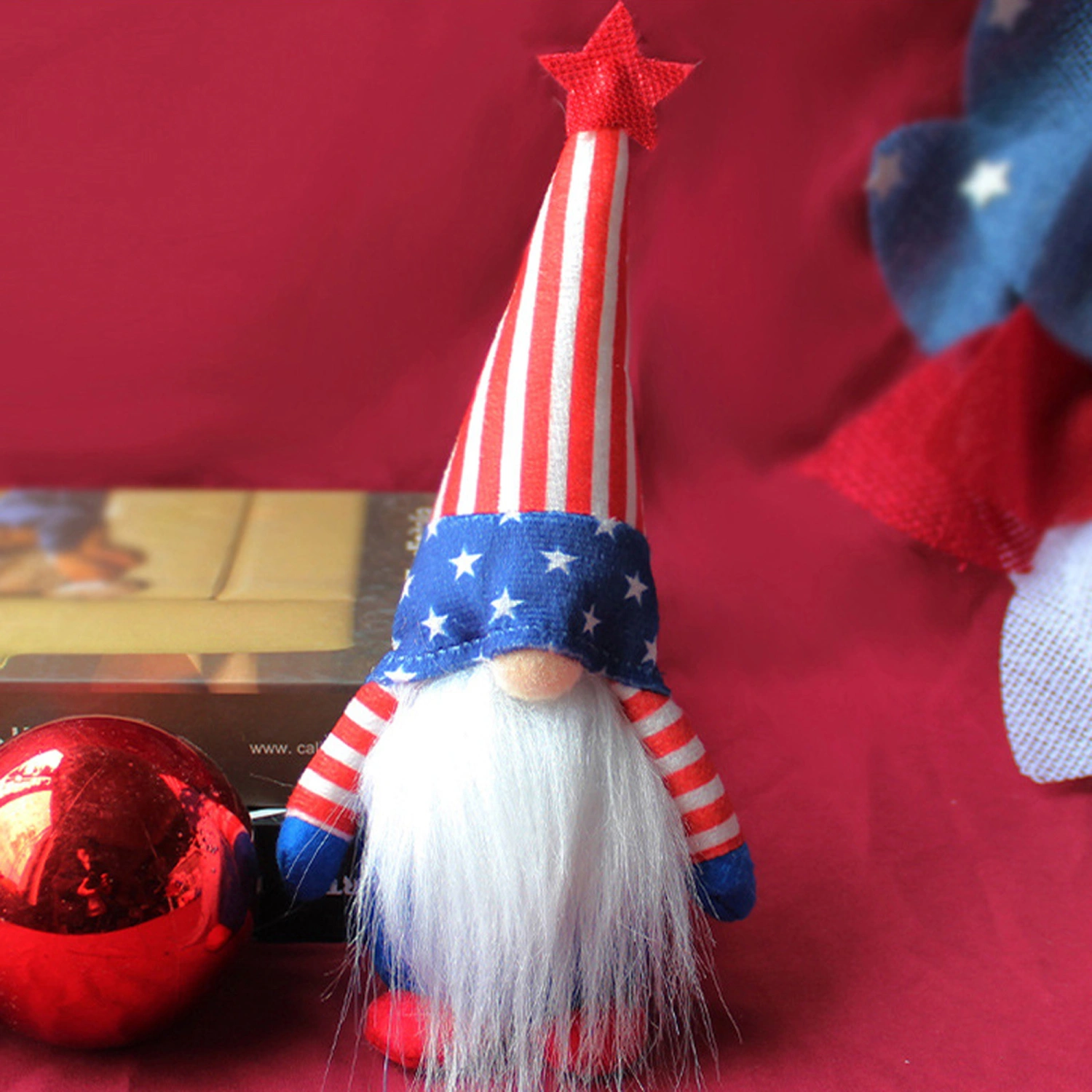 Independence Day Doll Memorial Day Plush Swedish Gnome Ornaments
