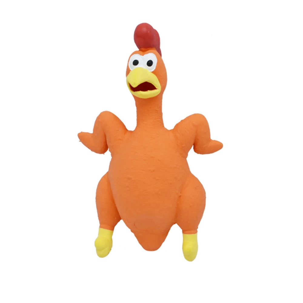 Rubber Chicken Dog Toy Squeak, Latex Screaming Chicken Dog Toys