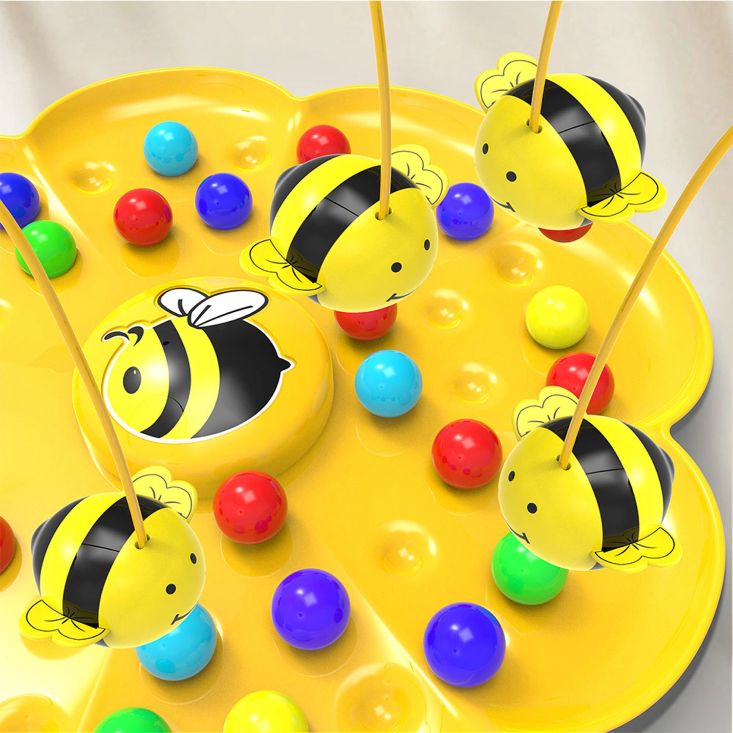 Magnetic Bee Angling Toy, Montessori Toys, Color Sorting Toys