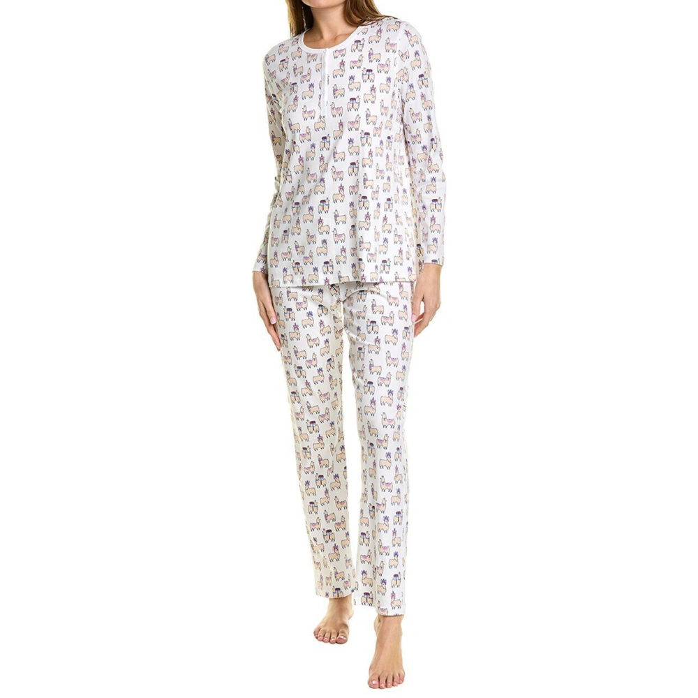 Women Pajamas Set 2 Pieces Loungewear Suits Tops and Pants Outfits