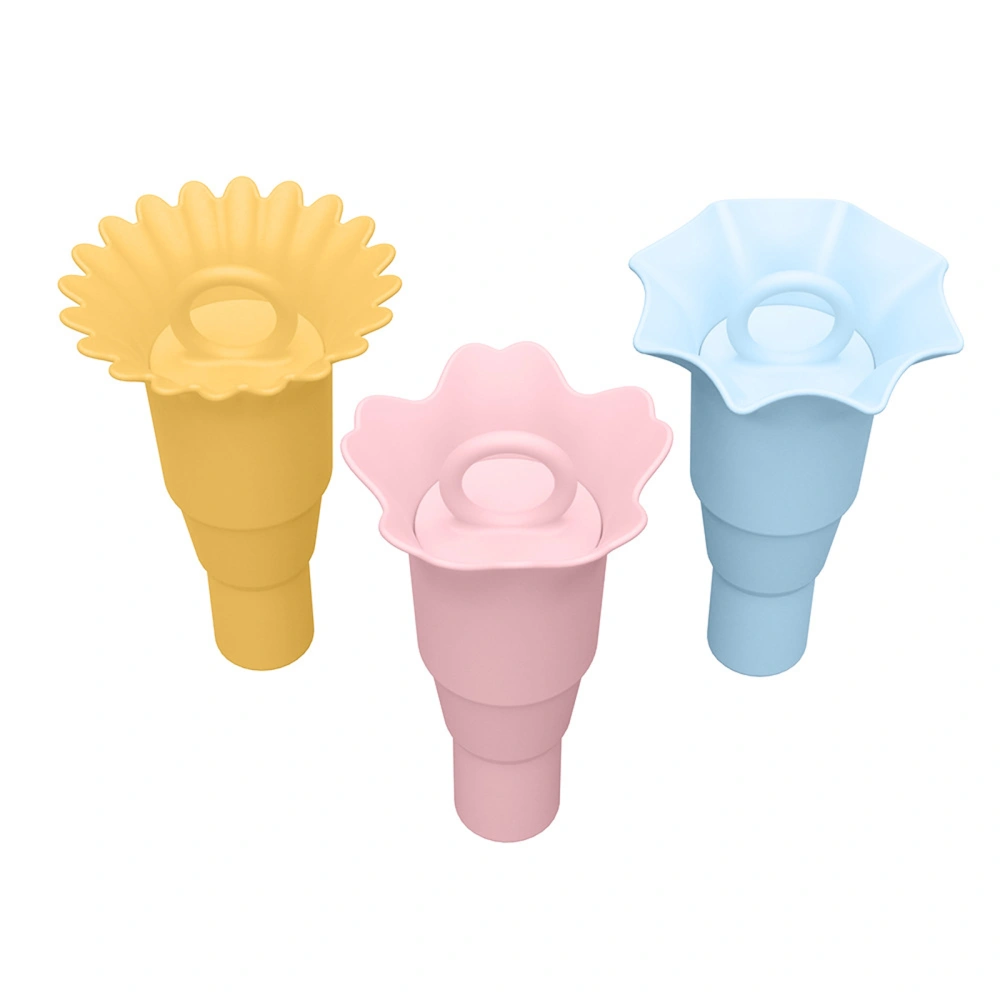 Ice Cream Cups Silicone Ice Cream Cone Mold Popsicle Containers 