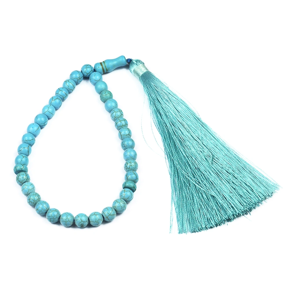 Islamic Prayer Beads Meditation Beads Bracelet Necklace with Tassels 