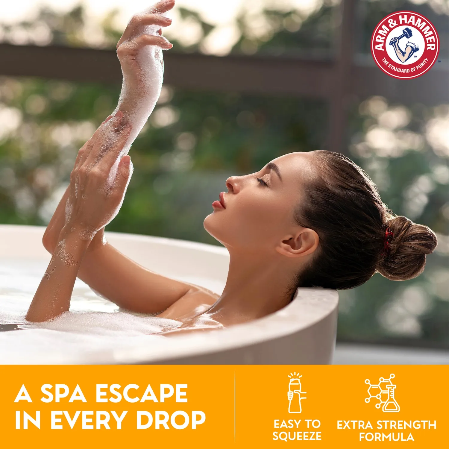Arm & Hammer Essentials Body Wash Women Moisturizing - Simply Fresh 22.5oz Womens Body Wash - Non Toxic Body Wash - Shower Essentials for Women