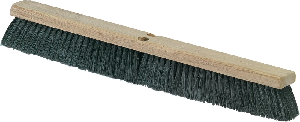 SPARTA Flo-Pac Tampico Floor Sweep, Floor Brush for Cleaning, 24 Inches, Black