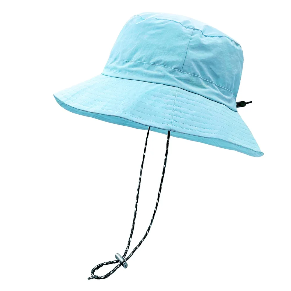 woogwin Waterproof Bucket Rain Hat with Chin Strap Quick Dry Packable Boonie Sun Hat Safari Hat UV Protection