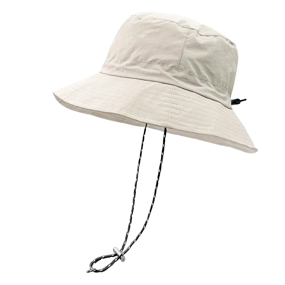 woogwin Waterproof Bucket Rain Hat with Chin Strap Quick Dry Packable Boonie Sun Hat Safari Hat UV Protection