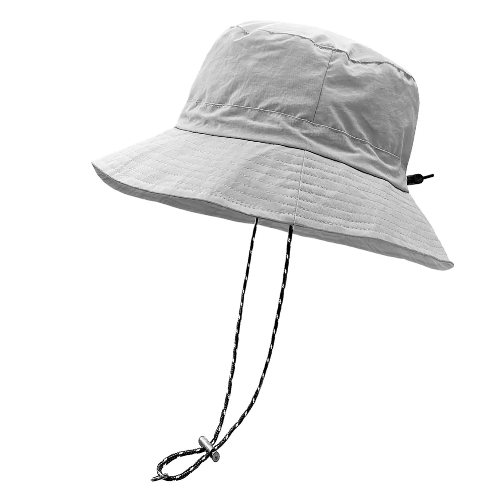 woogwin Waterproof Bucket Rain Hat with Chin Strap Quick Dry Packable Boonie Sun Hat Safari Hat UV Protection