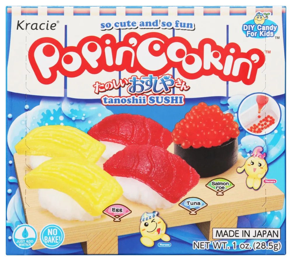 Kracie Popin' Cookin' DIY Candy Sushi Kit, No Bake, 1 Ounces (Pack Of 1)