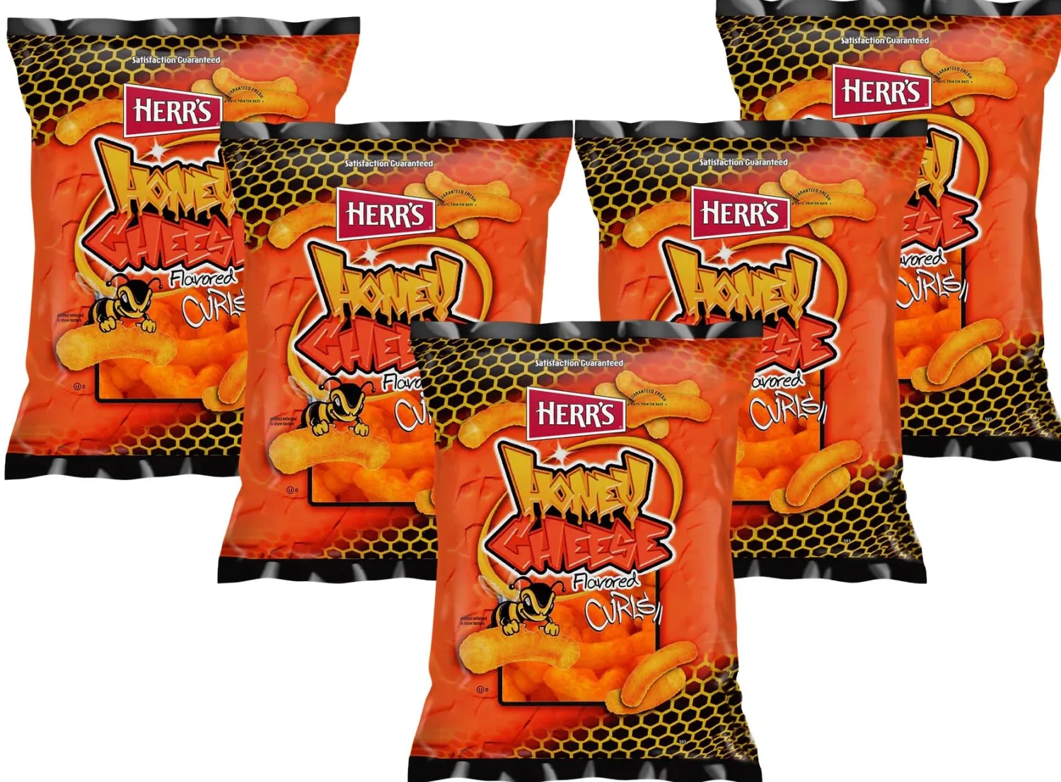 Herr`s Potato Chips & Cheese Curls -,1Oz (Curated by RJ Snacks Value Pack)… (Honey Cheese Curls)